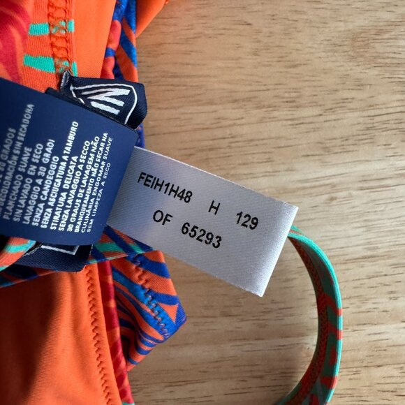 Vilebrequin Plumes Feria One Piece Swimsuit Size 8 Printed Multicolored SW-2099 - Picture 12 of 13